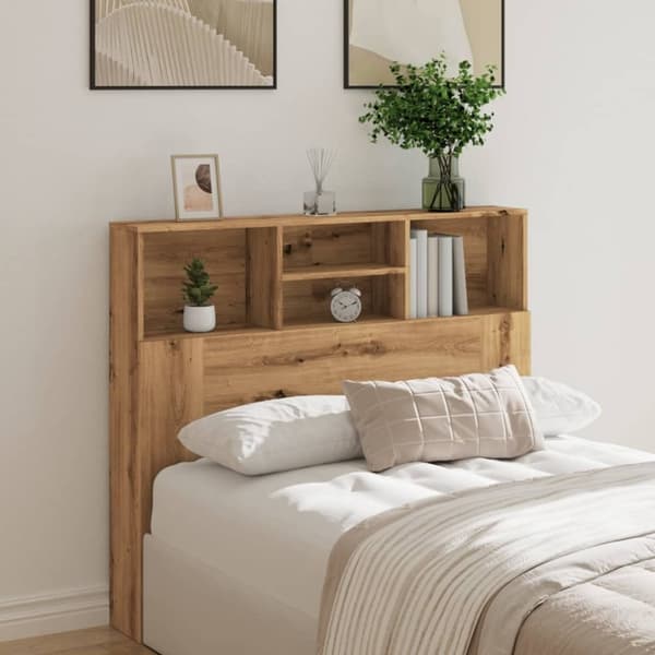 vidaXL Hodegavl med hyller artisan tre 120x19x103,5 cm konstruert tre