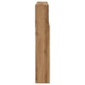 Miniatyrbilde 6 av 11: vidaXL Hodegavl med hyller artisan tre 120x19x103,5 cm konstruert tre