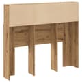 Miniatyrbilde 7 av 11: vidaXL Hodegavl med hyller artisan tre 120x19x103,5 cm konstruert tre