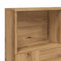 Miniatyrbilde 8 av 11: vidaXL Hodegavl med hyller artisan tre 120x19x103,5 cm konstruert tre
