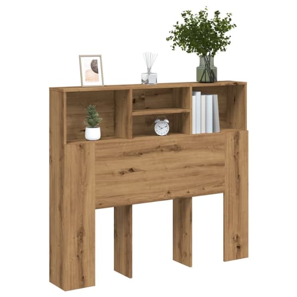 vidaXL Hodegavl med hyller artisan tre 120x19x103,5 cm konstruert tre