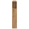 Miniatyrbilde 6 av 11: vidaXL Hodegavl med hyller artisan eik 200x19x103,5 cm konstruert tre