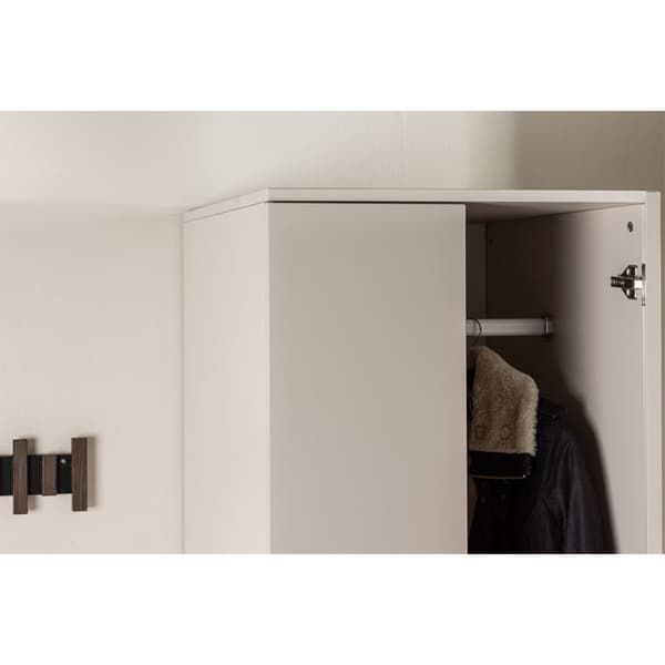 Nice klædeskab 2 låger beige.