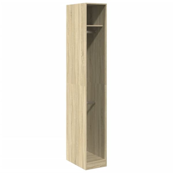 Garderob sonoma-ek 30x50x200 cm konstruerat trä