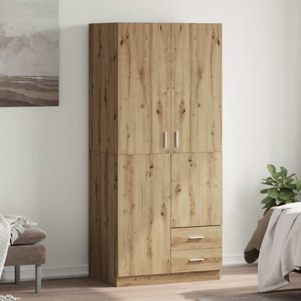Garderob ek 80x52x180 cm konstruerat trä