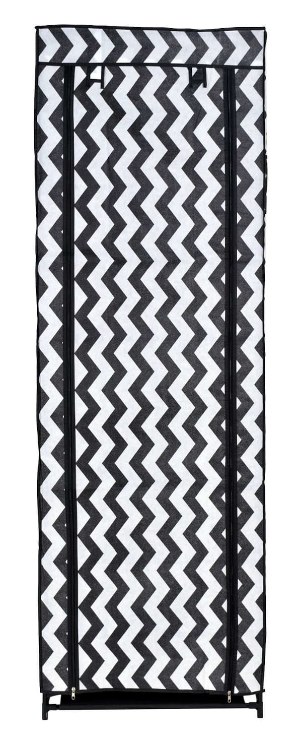Lea textil skoskåp - zebra