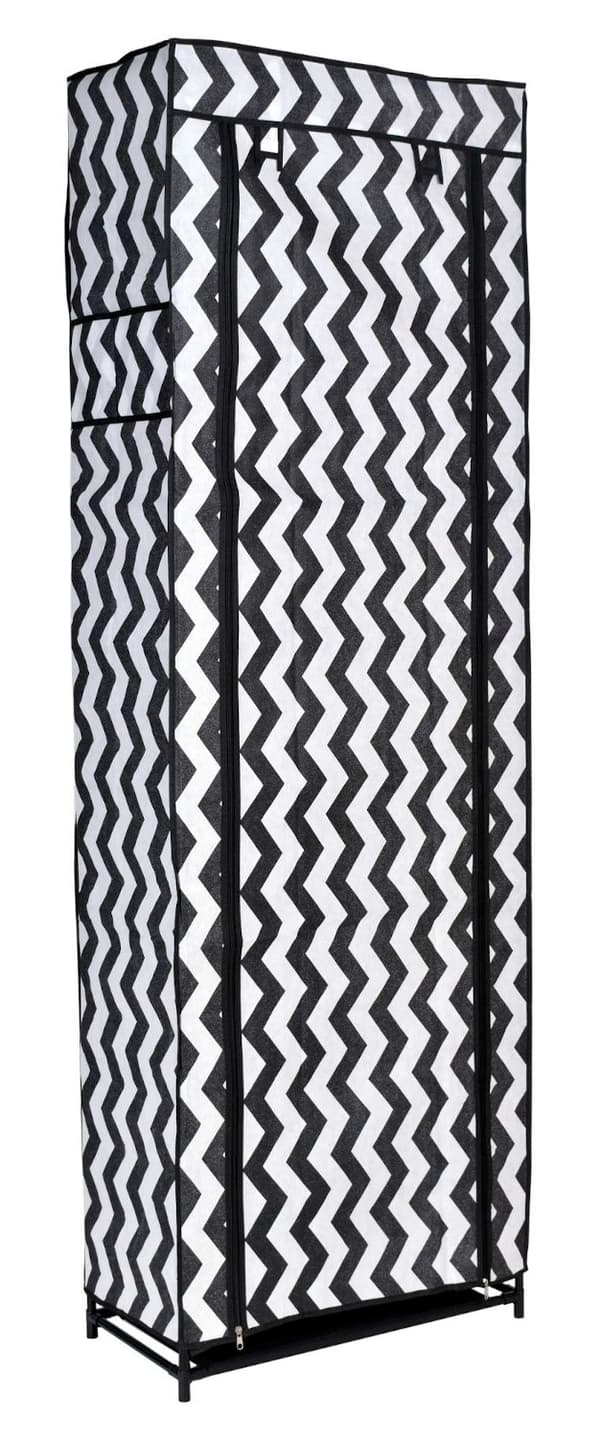 Lea textil skoskåp - zebra