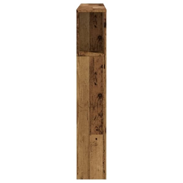 vidaXL Hodegavl med hylle gammelt tre 120x19x104,5 cm konstruert tre