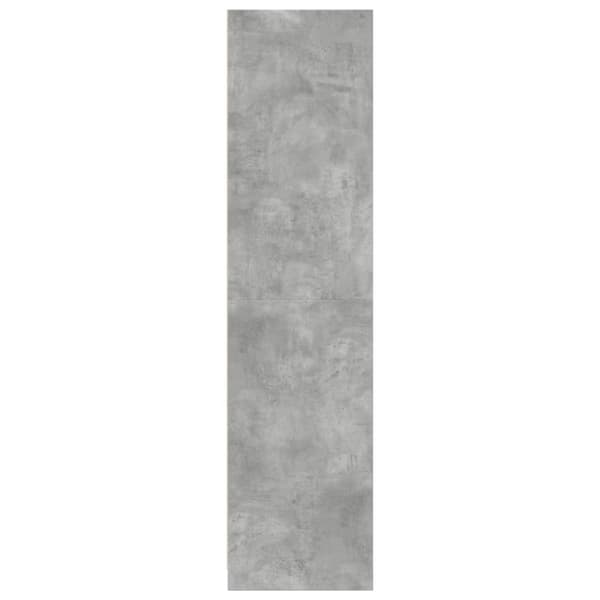 klædeskab 30x50x200 cm konstrueret træ betongrå