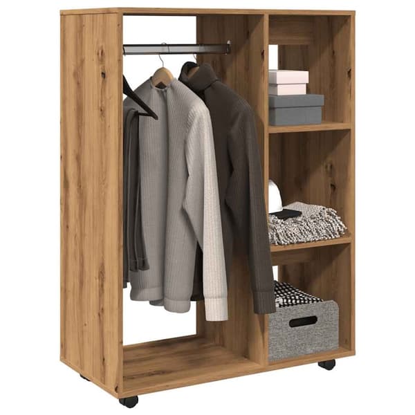 Vaatekaappi Artisan Oak Väri 80x40x110 cm Puu Materiaali