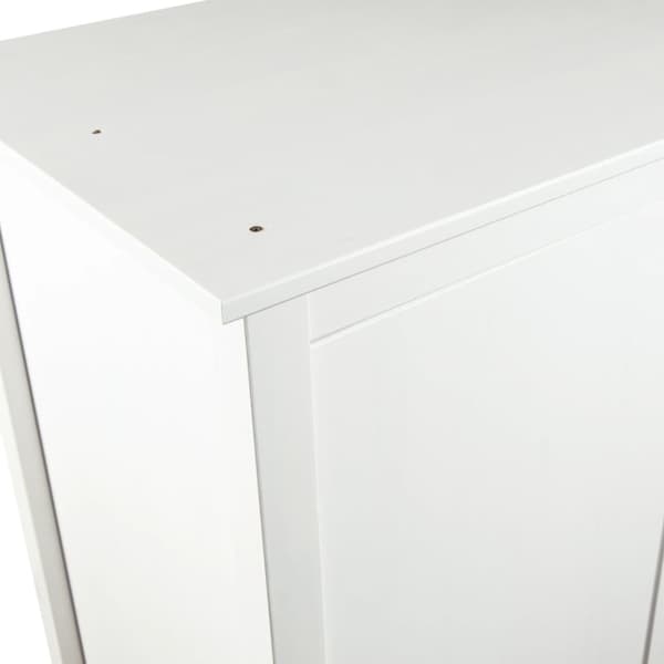 Garderob 3 dörrar Hill vit 127x50x170 cm massiv furu
