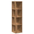 Miniatyrbilde 3 av 10: vidaXL Hjørneskap artisan eik 33x33x132 cm konstruert tre