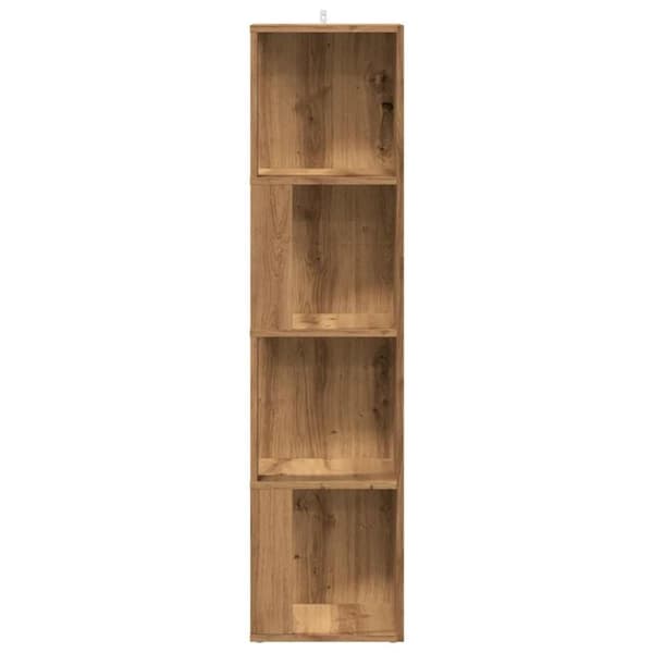 vidaXL Hjørneskap artisan eik 33x33x132 cm konstruert tre
