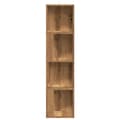 Miniatyrbilde 4 av 10: vidaXL Hjørneskap artisan eik 33x33x132 cm konstruert tre
