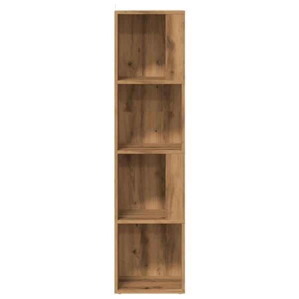 vidaXL Hjørneskap artisan eik 33x33x132 cm konstruert tre
