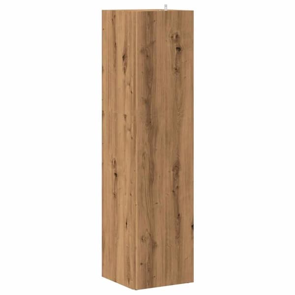 vidaXL Hjørneskap artisan eik 33x33x132 cm konstruert tre