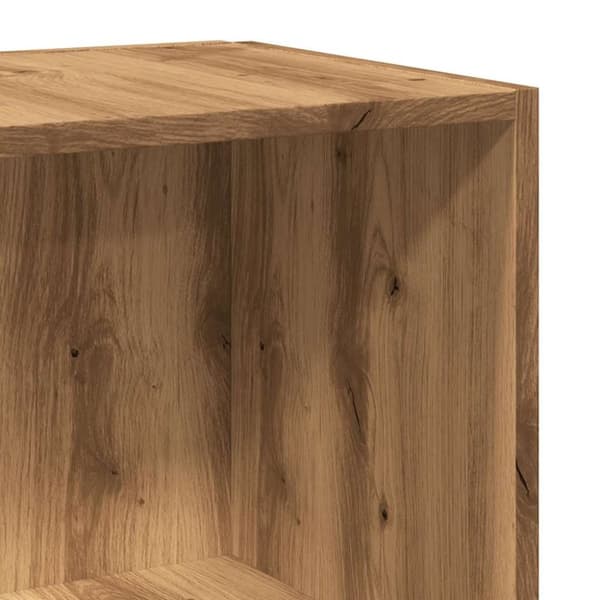 vidaXL Hjørneskap artisan eik 33x33x132 cm konstruert tre