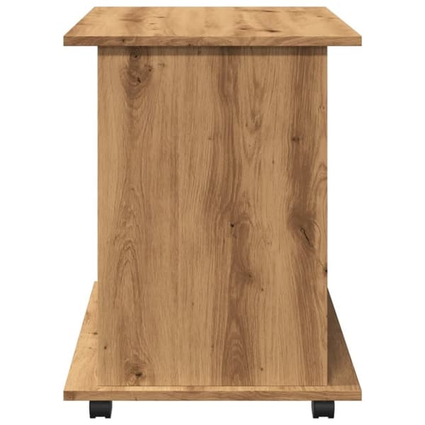 vidaXL Rulleskap artisan eik 60x53x72 cm konstruert tre