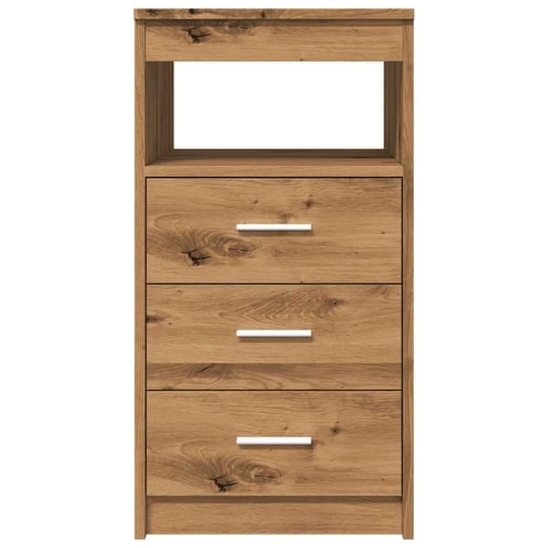 vidaXL Kommode artisan eik 40x50x76 cm konstruert tre