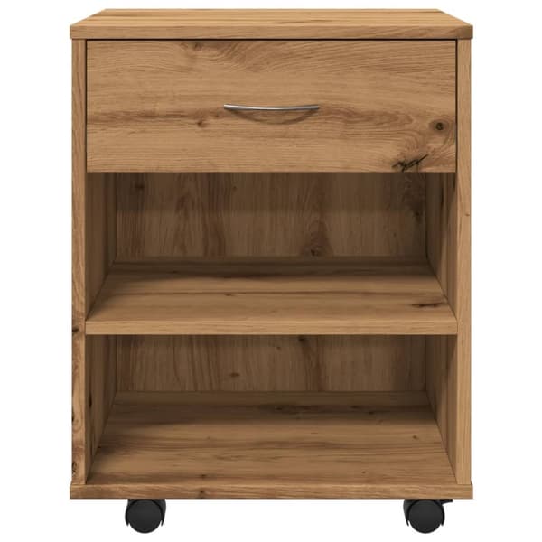 vidaXL rullebord 46x36x59 cm konstrueret træ kunsteg