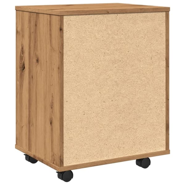 vidaXL rullebord 46x36x59 cm konstrueret træ kunsteg
