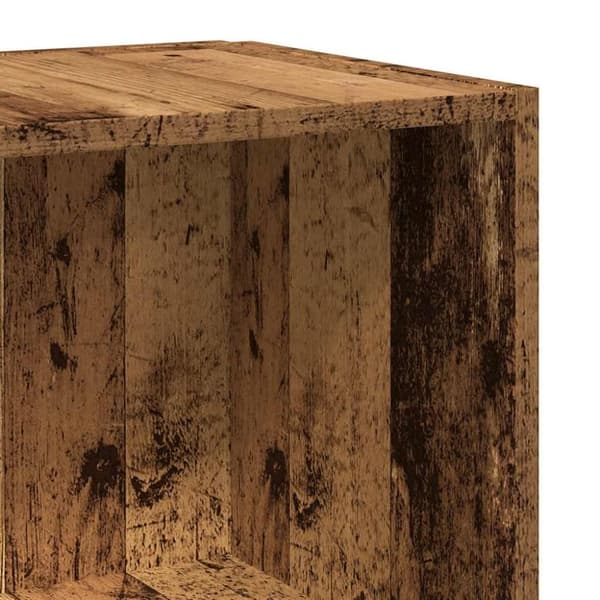 vidaXL Kulmakaappi vanha puu 33x33x165 cm lastulevy