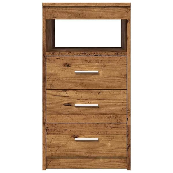 vidaXL skuffeskab 40x50x76 cm konstrueret træ gammelt træ