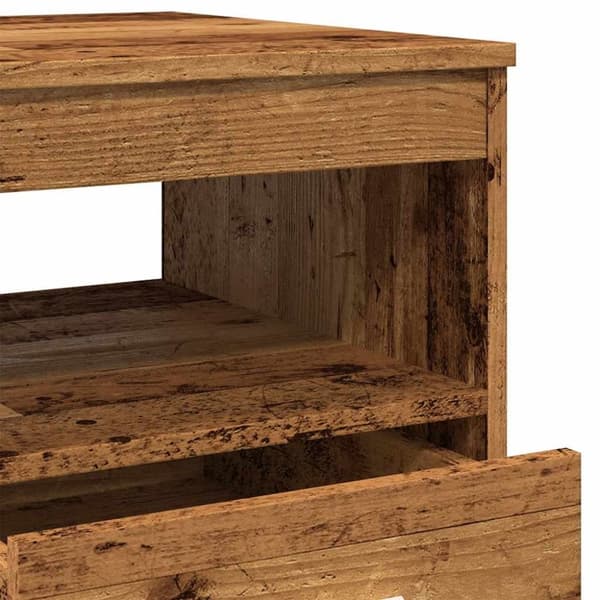 vidaXL skuffeskab 40x50x76 cm konstrueret træ gammelt træ