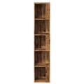 Miniatyrbilde 6 av 11: vidaXL Hjørneskap gammelt tre 33x33x165 cm konstruert tre