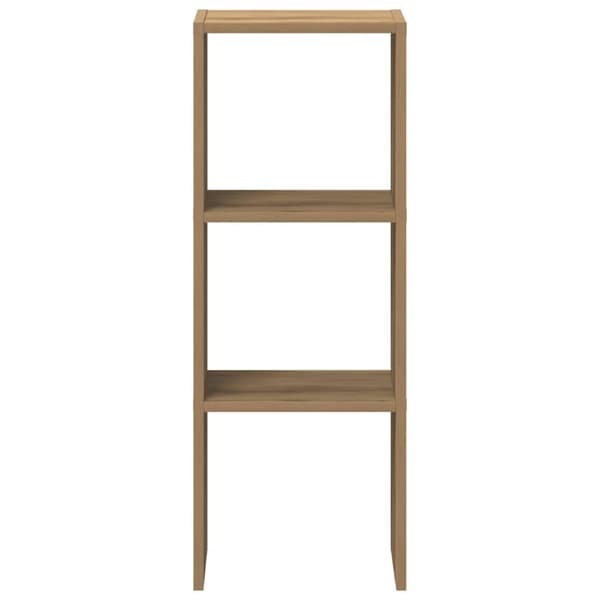vidaXL Bokhylla stapelbar artisan ek 30x30x80 cm konstruerat trä
