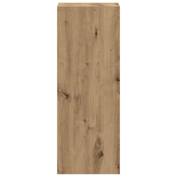 vidaXL Bokhylla stapelbar artisan ek 30x30x80 cm konstruerat trä