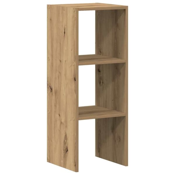 vidaXL Bokhylla stapelbar artisan ek 30x30x80 cm konstruerat trä