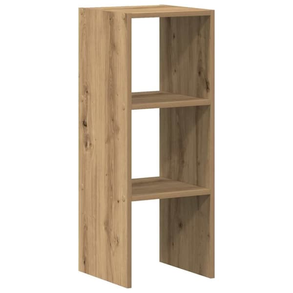 vidaXL Bokhylla stapelbar artisan ek 30x30x80 cm konstruerat trä