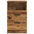 Miniatyrbilde 6 av 11: vidaXL Nattbord 2 stk gammelt tre 40x36x65 cm konstruert tre