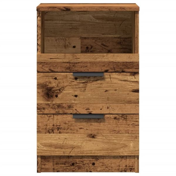 vidaXL Nattbord 2 stk gammelt tre 40x36x65 cm konstruert tre