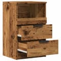 Miniatyrbilde 9 av 11: vidaXL Nattbord 2 stk gammelt tre 40x36x65 cm konstruert tre