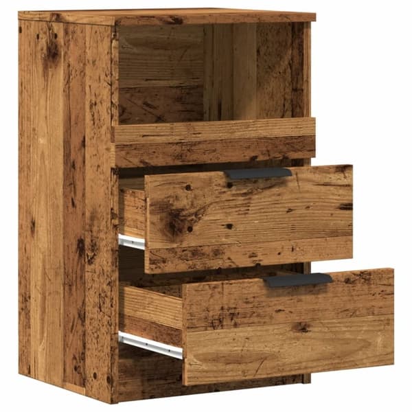 vidaXL Nattbord 2 stk gammelt tre 40x36x65 cm konstruert tre