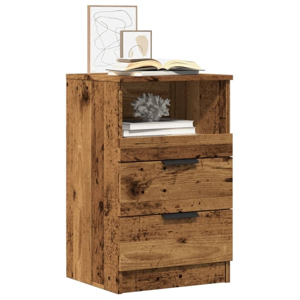 vidaXL Nattbord 2 stk gammelt tre 40x36x65 cm konstruert tre