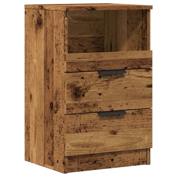 vidaXL Nattbord 2 stk gammelt tre 40x36x65 cm konstruert tre