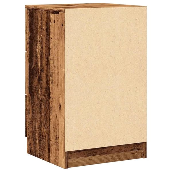 vidaXL Yöpöydät 2 kpl vanha puu 40x36x65 cm lastulevy