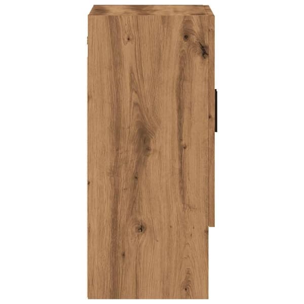 vidaXL vægskab 60x31x70 cm konstrueret træ artisan egetræsfarve