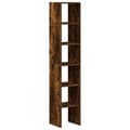 Miniatyrbillede 3 af 11: vidaXL bogreoler stabelbare 2 stk. 30x30x80 cm røget egetræsfinish