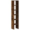 Miniatyrbillede 7 af 11: vidaXL bogreoler stabelbare 2 stk. 30x30x80 cm røget egetræsfinish