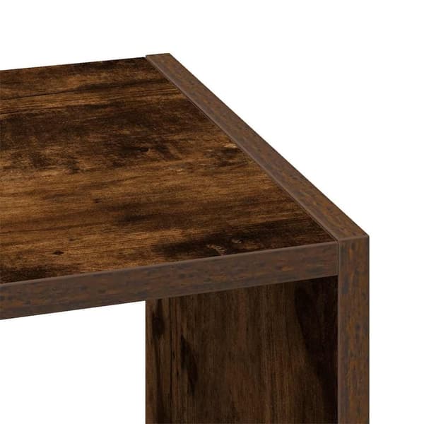 vidaXL bogreoler stabelbare 2 stk. 30x30x80 cm røget egetræsfinish