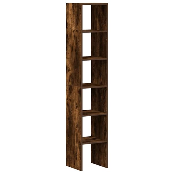 vidaXL bogreoler stabelbare 2 stk. 30x30x80 cm røget egetræsfinish
