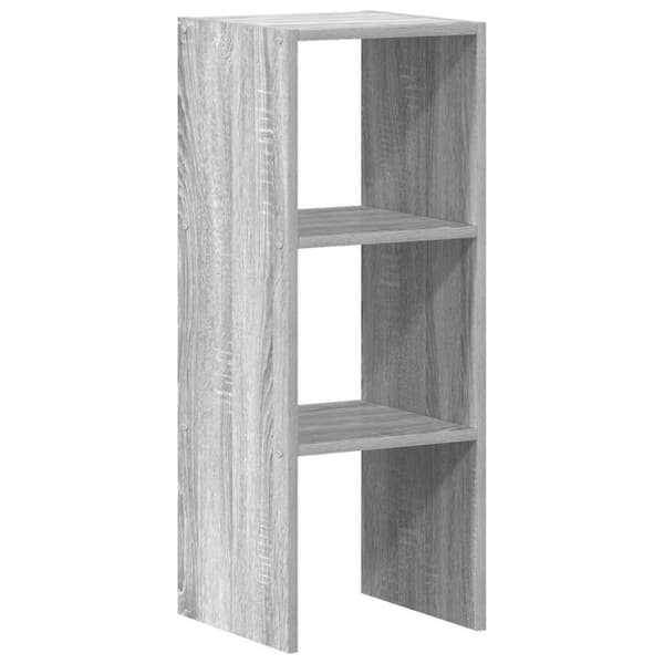 vidaXL bogreol stabelbar 30x30x80 cm konstrueret træ grå sonoma-eg