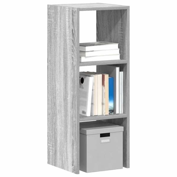 vidaXL bogreol stabelbar 30x30x80 cm konstrueret træ grå sonoma-eg
