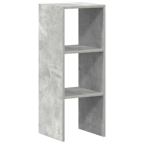 vidaXL bogreol stabelbar 30x30x80 cm konstrueret træ betongrå
