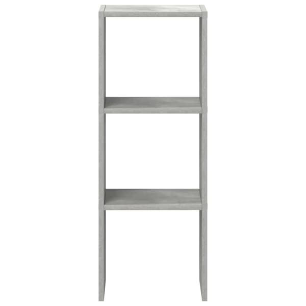 vidaXL bogreol stabelbar 30x30x80 cm konstrueret træ betongrå