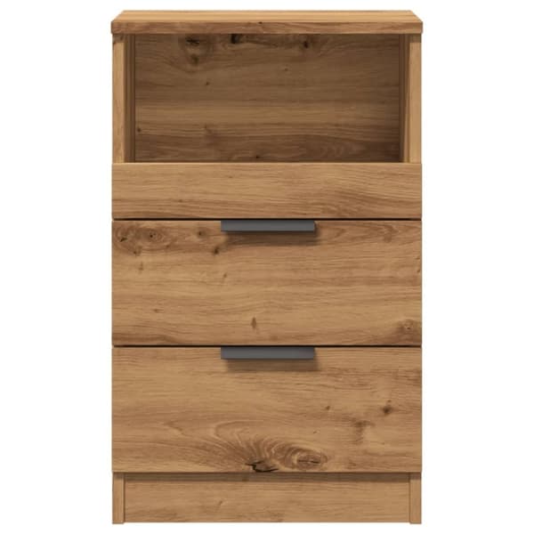 vidaXL sengeborde 2 stk. 40x36x65 cm konstrueret træ kunsteg